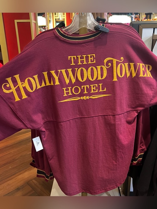 Disney Tops - Disney Parks 2026 Hollywood Tower of Terror Hotel Adult Spirit Jersey NEW
